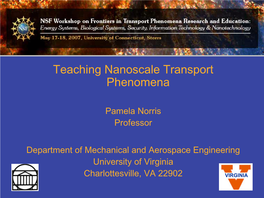 Teaching Nanoscale Transport Phenomena.Pdf