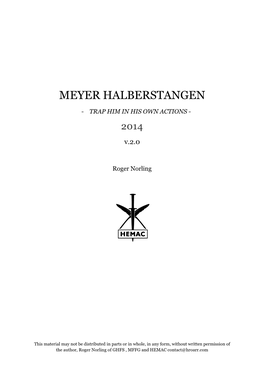 Meyer Halberstangen