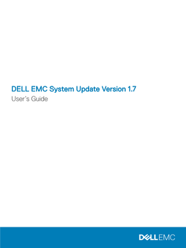 DELL EMC System Update Version 1.7 User's Guide