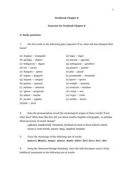 Workbook Chapter 8 Exercises For