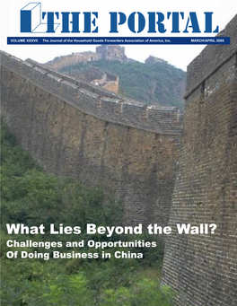 Challenges and Opportunities of Doing Business in China 2004Ð2005 EXECUTIVE COMMITTEE