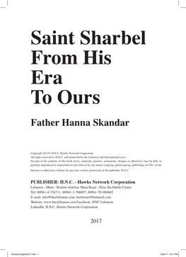 Saint Sharbel from His Era to Ours Father Hanna Skandar