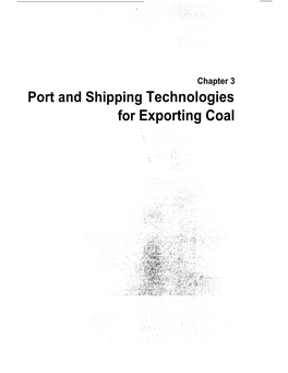 Coal Exports and Port Development