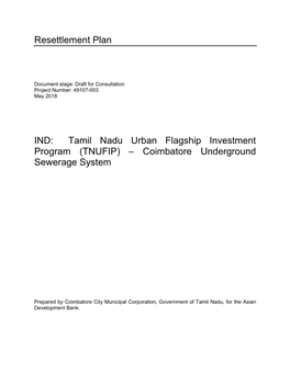 49107-003: Tamil Nadu Urban Flagship Investment Program