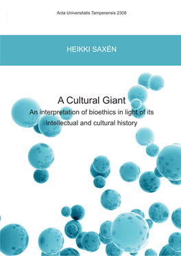 A Cultural Giant HEIKKI SAXÉN