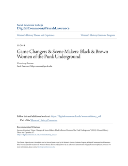 Black & Brown Women of the Punk Underground