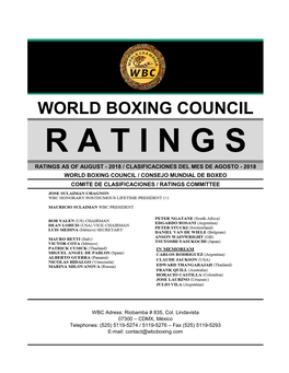 World Boxing Council Ratings