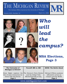 Who Will Lead the Campus?