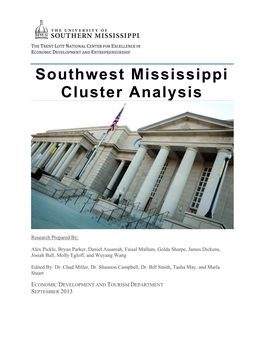 Southwest Mississippi Cluster Analysis