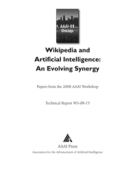 Wikipedia and Artificial Intelligence: an Evolving Synergy