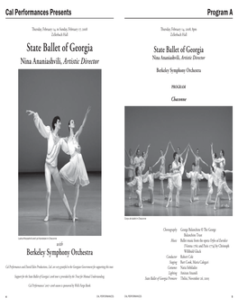 State Ballet of Georgia Notes.Indd