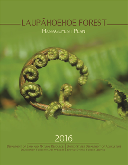 Laupahoehoe Management Plan