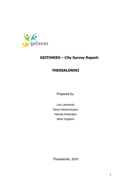 GEITONIES- City Survey Report -Thessalonik Rev Without 7