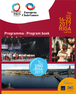 16-23 2017 RIGA Programma · Program Book Latvia Programma - Program Book - Program Programma