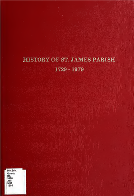 History of St. James Parish, 1729-1979