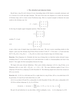 4. the Nilradical and Nilpotent Ideals. Recall That a Ring R Is Left Artinian If