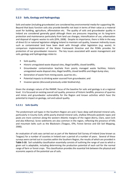 5.2.3 Soils, Geology and Hydrogeology