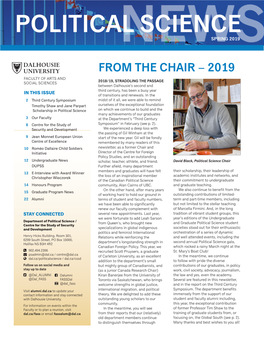 Political Science Newsspring 2019 from the Chair – 2019