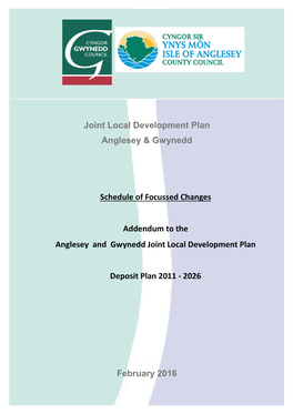 Schedule of Focussed Changes Addendum To