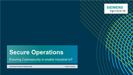 Siemens AG Powerpoint Presentation