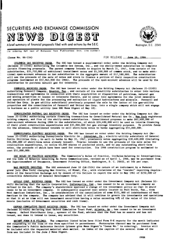 SEC News Digest, 06-16-1966