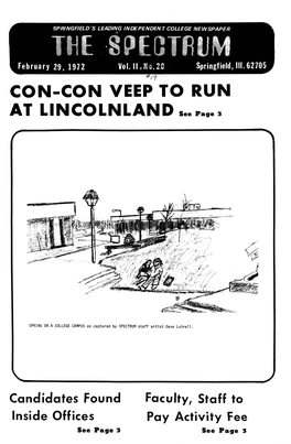 CON-CON VEEP to RUN at LINCOLNLAND Seepages