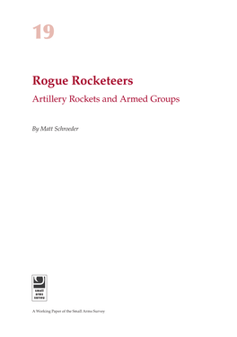 Rogue Rocketeers: Artillery Rockets and Armed Groups