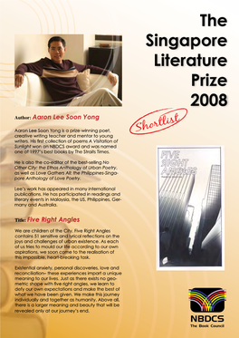 The Singapore Literature Prize 2008