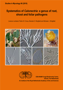 Systematics of Calonectria: a Genus of Root, Shoot and Foliar Pathogens