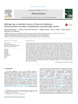 Medicago Spp. As Potential Sources of Bioactive Isoflavones