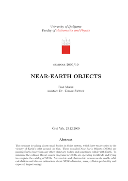 Near-Earth Objects