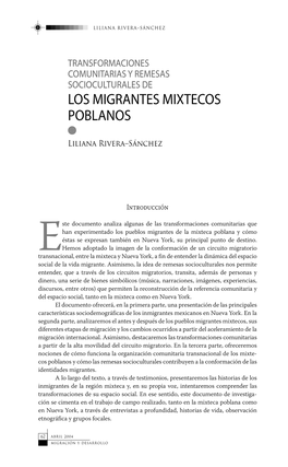 Los Migrantes Mixtecos Poblanos