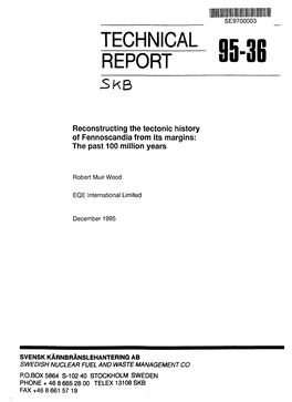 Reconstructing the Tectonic History of Fennoscandia from Its Margins: the Past 100 Million Years