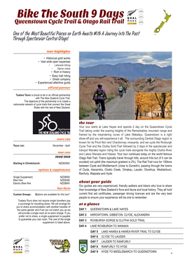 Bike the South 9 Days Queenstown Cycle Trail & Otago Rail Trail