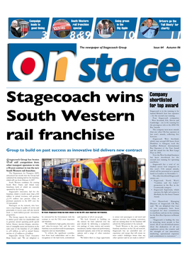 Stagecoach Wins South Western Rail Franchise