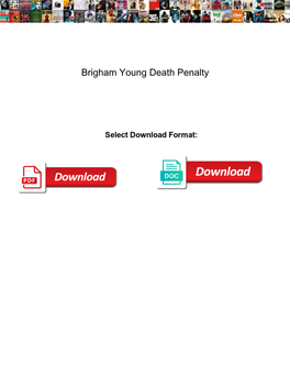 Brigham Young Death Penalty