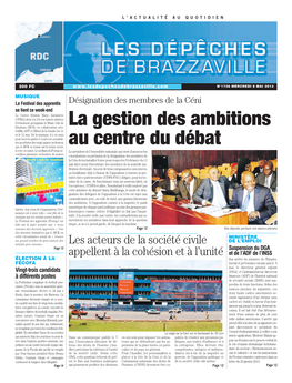 La Gestion Des Ambitions Au Centre Du D