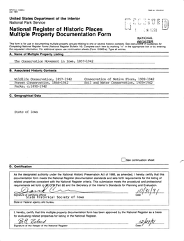 National Register of Historic Places Tjui \, « \M Multiple Property Documentation Form RATIONAL