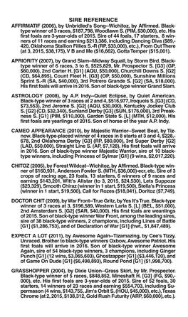 SIRE REFERENCE AFFIRMATIF (2006), by Unbridled's Song--Wichitoz, by Affirmed