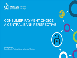 U.S. Consumer Payment Choice