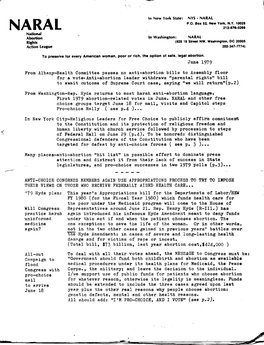 June 1979 from Albany-Health C·Ommi Ttee Passes No Anti-Abortion