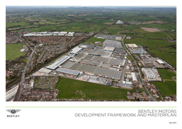 Bentley Motors Development Framework and Masterplan