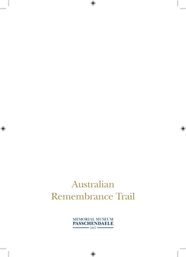 Australian Remembrance Trail Colophon