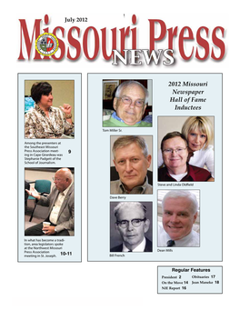 2012 Missouri Newspaper Hall of Fame Inductees