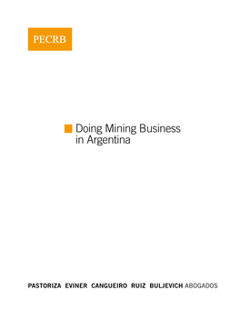 Doing Mining Business in Argentina