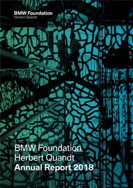 BMW Foundation Herbert Quandt Annual Report 2018 BMW Foundation Herbert Quandt | Annual Report 2018 3