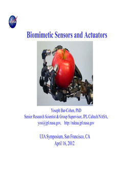 Biomimetic Sensors and Actuators