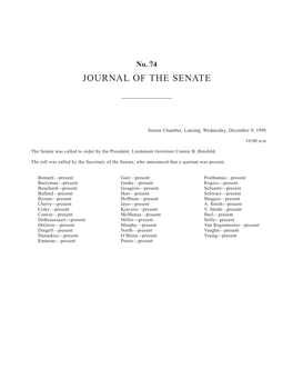 Journal of the Senate