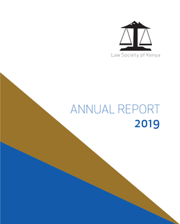 ANNUAL REPORT 2019 Law Society of Kenya