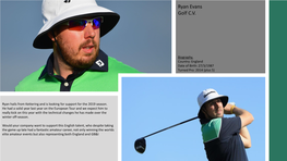 Ryan Evans Golf CV